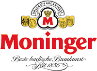 Das Logo der Brauerei Brauerei Moninger wird hier gezeigt.