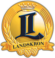 Das Logo der Brauerei Landskron Brauerei Görlitz wird hier gezeigt.