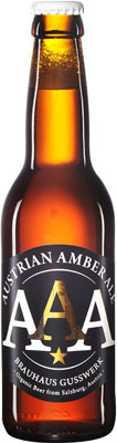 Das Bier Gusswerk AAA - Austrian Amber Ale wird hier als Produktbild gezeigt.