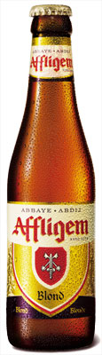 Das Bier Affligem Blond wird hier als Produktbild gezeigt.