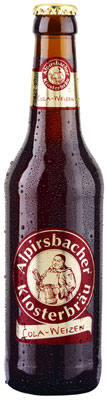 Das Bier Alpirsbacher Klosterbräu Cola-Weizen wird hier als Produktbild gezeigt.