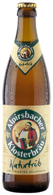 Das Bier Alpirsbacher Klosterbräu Naturtrüb wird hier als Produktbild gezeigt.