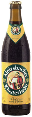 Das Bier Alpirsbacher Klosterbräu Weizen Hefe-Dunkel wird hier als Produktbild gezeigt.