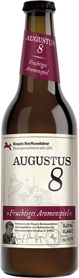 Das Bier Riegele Augustus 8 wird hier als Produktbild gezeigt.