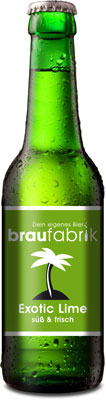 Das Bier Braufabrik Exotic Lime wird hier als Produktbild gezeigt.