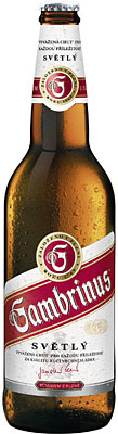 Das Bier Gambrinus Světlý wird hier als Produktbild gezeigt.