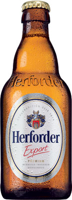 Das Bier Herforder Export Premium wird hier als Produktbild gezeigt.