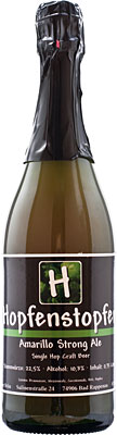 Das Bier Hopfenstopfer Amarillo Strong Ale wird hier als Produktbild gezeigt.
