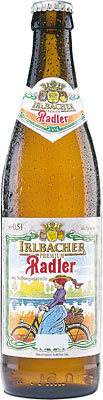 Das Bier Irlbacher Premium Radler wird hier als Produktbild gezeigt.