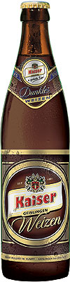 Das Bier Kaiser Geislingen Dunkles Weizen wird hier als Produktbild gezeigt.