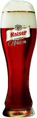 Das Bier Kaiser Geislingen Dunkles Weizen wird hier als Produktbild gezeigt.