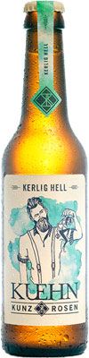 Das Bier Kerlig Hell wird hier als Produktbild gezeigt.