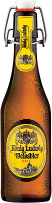Das Bier König Ludwig Weissbier naturtrüb wird hier als Produktbild gezeigt.