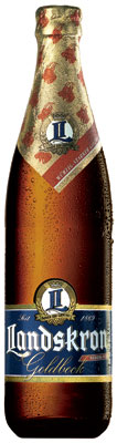 Das Bier Landskron Goldbock wird hier als Produktbild gezeigt.