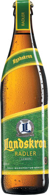 Das Bier Landskron Radler wird hier als Produktbild gezeigt.