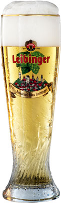 Das Bier Leibinger Kristall Weizen wird hier als Produktbild gezeigt.