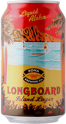 Das Bier Longboard Island Lager wird hier als Produktbild gezeigt.