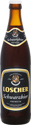 Das Bier Loscher Schwarzbier Premium wird hier als Produktbild gezeigt.