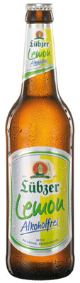 Das Bier Lübzer Lemon Alkoholfrei wird hier als Produktbild gezeigt.