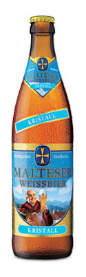 Das Bier Malteser Weissbier Kristall wird hier als Produktbild gezeigt.