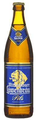 Das Bier Mittweidaer Löwenbräu Pils wird hier als Produktbild gezeigt.