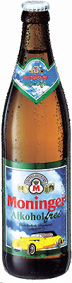 Das Bier Moninger Alkoholfrei wird hier als Produktbild gezeigt.