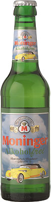 Das Bier Moninger Alkoholfrei wird hier als Produktbild gezeigt.