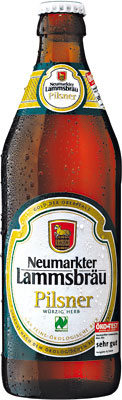 Das Bier Neumarkter Lammsbräu Pilsner wird hier als Produktbild gezeigt.