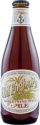 Das Bier Old Foghorn Barleywine Style Ale wird hier als Produktbild gezeigt.
