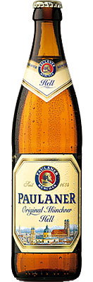 Das Bier Paulaner Original Münchner Hell wird hier als Produktbild gezeigt.