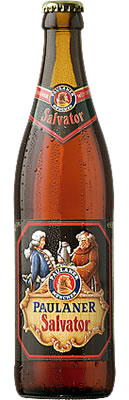 Das Bier Paulaner Salvator wird hier als Produktbild gezeigt.