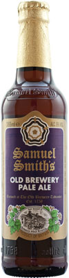 Das Old Brewery Pale Ale der Samuel Smith's Old Brewery in Tadcaster, England Das Old Brewery Pale Ale der Samuel Smith's Old Brewery in Tadcaster, England