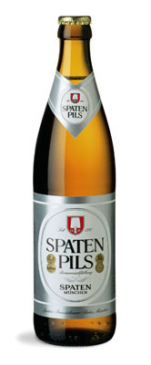 Das Bier Spaten Pils wird hier als Produktbild gezeigt.