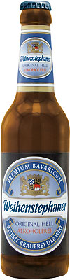 Das Bier Weihenstephan Original Alkoholfrei wird hier als Produktbild gezeigt.