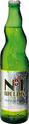 Das Bier Welde N°1 wird hier als Produktbild gezeigt.