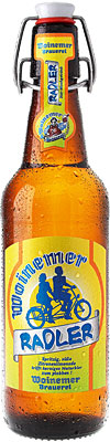 Das Bier Woinemer Radler wird hier als Produktbild gezeigt.