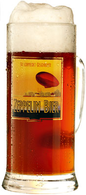 Das Bier Zeppelin Bier wird hier als Produktbild gezeigt.